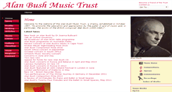 Desktop Screenshot of alanbushtrust.org.uk